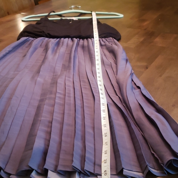 NWT LOFT Black and lavender dress - Picture 6 of 6